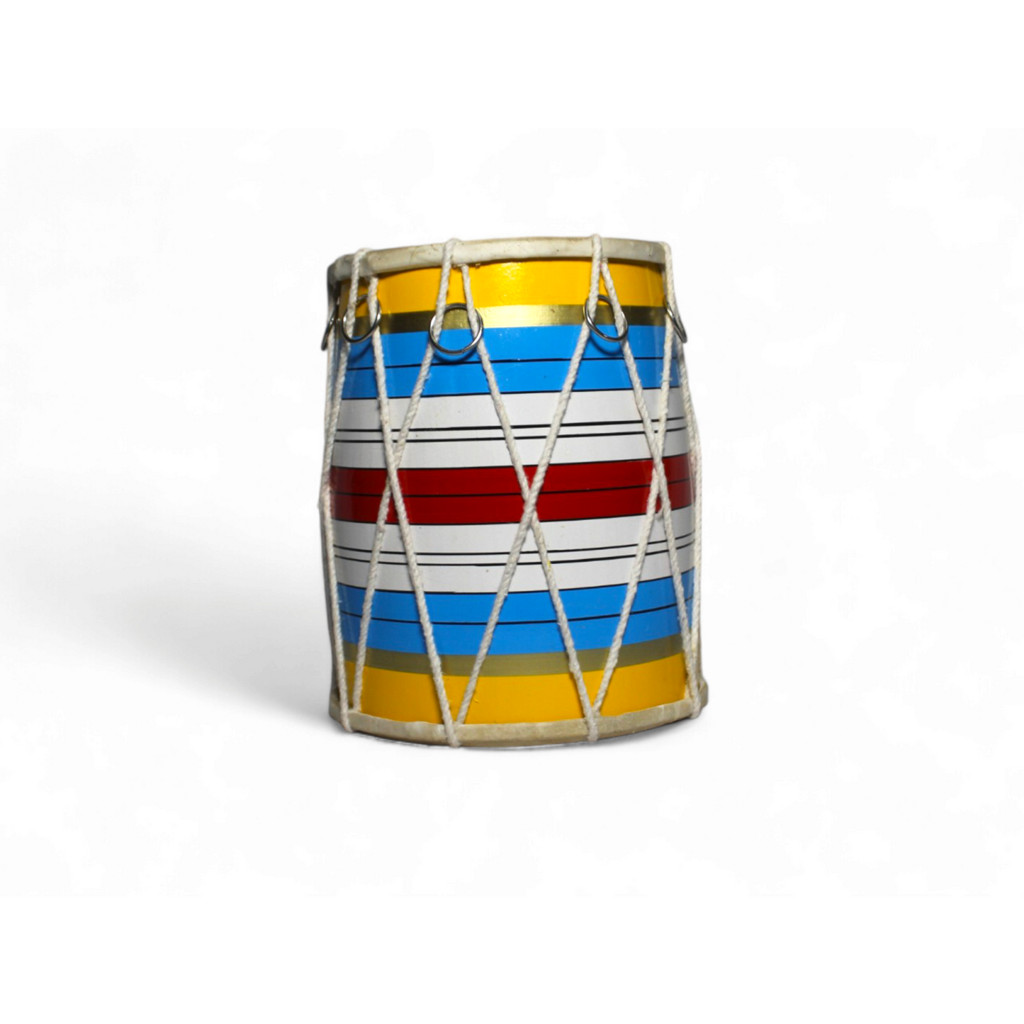 Hand-Painted Baby Dholak - 7-Inch Miniature Drum for Kids