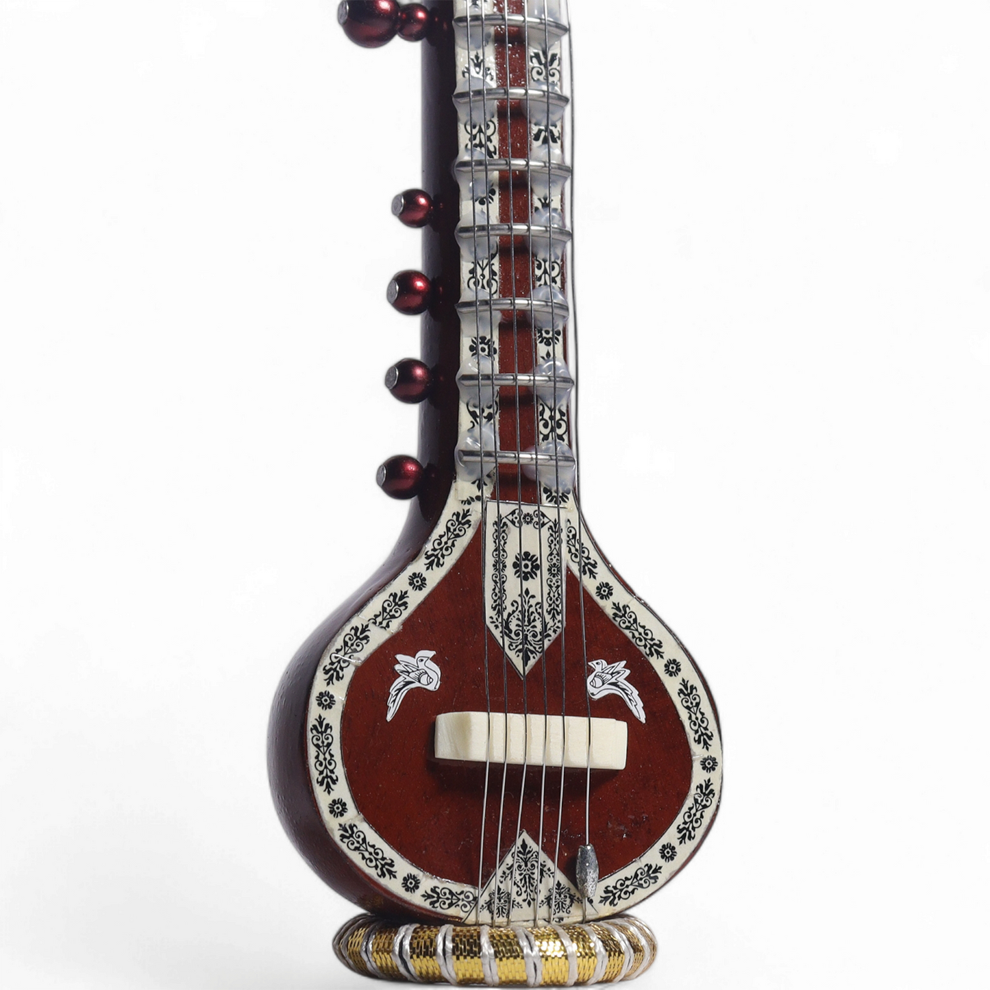 Miniature Sitar with Pattern