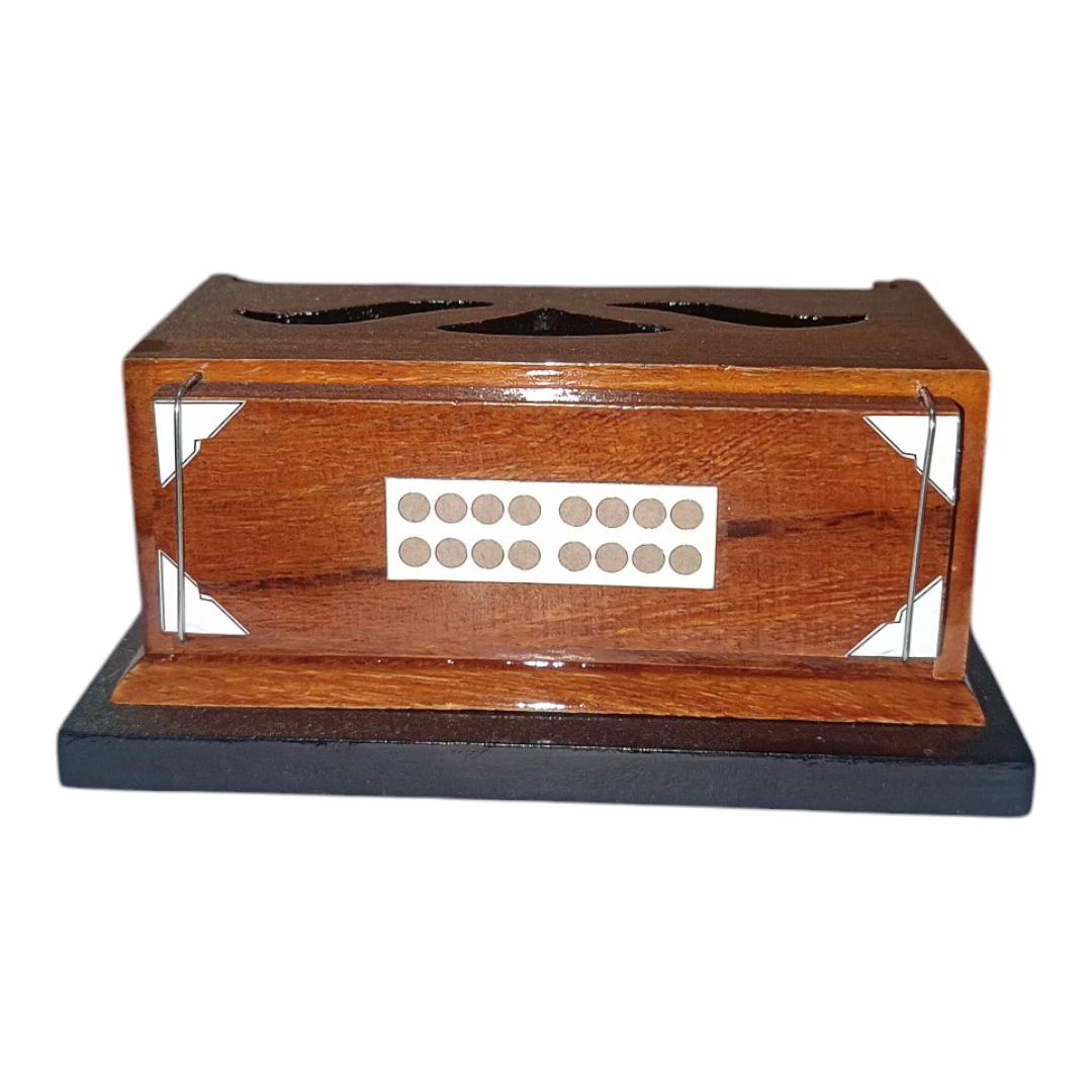 Miniature Harmonium 11 inches – Handcrafted Wooden Decorative Showpiece