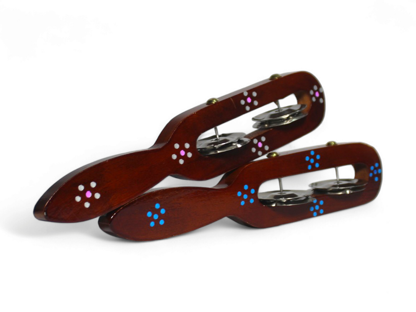 Hand-Painted Hand Taal with 2-Line Steel Jingles