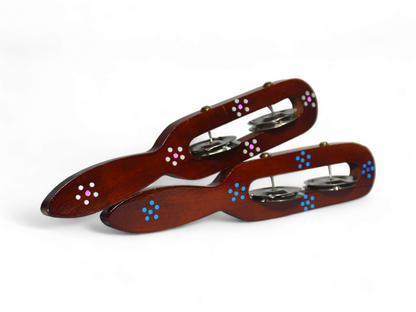 Hand-Painted Hand Taal with 2-Line Steel Jingles