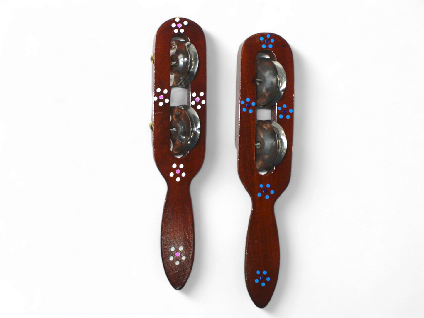 Hand-Painted Hand Taal with 2-Line Steel Jingles