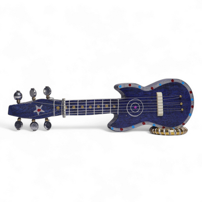 Miniature Hand-Painted Guitar